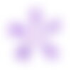 X10 pompon fil violet clair   30mm (295d)