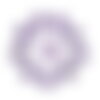X10 breloque étoile en nacre violet 12mm  (188d)