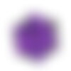 X20 perle ronde  verre craquelé violet 10mm (58c)