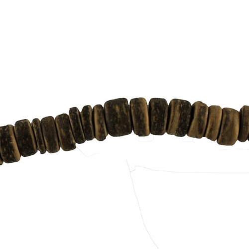 X96 perles rondelle bois de coco marron 10mm (75c)