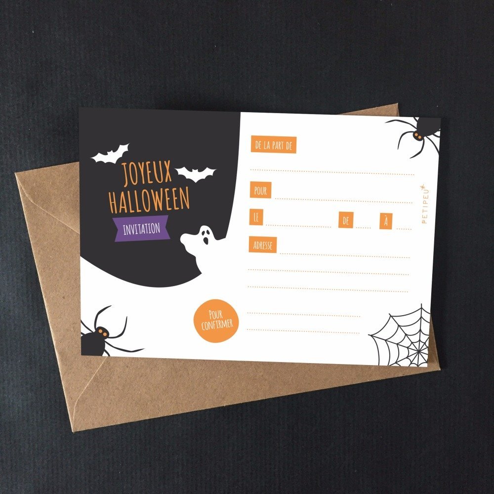 Carte Invitation Halloween Enfant A Telecharger Un Grand Marche
