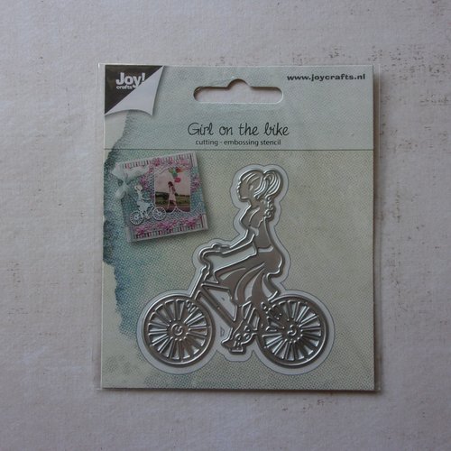 Die cuts découpe matrice en métal joy crafts, scrapbooking sport vélo fille femme bicyclette