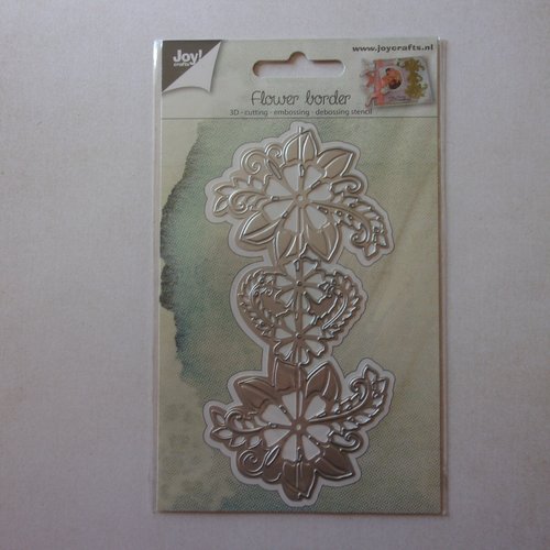 Die cuts découpe matrice en métal joy crafts bordure ensemble de fleurs feuilles fleurie