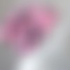 Bonnet jersey bio fleuris rose
