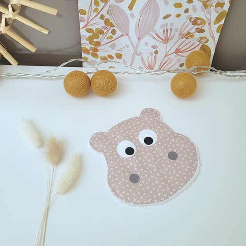 Lingette lavable hippo taupe exclusif