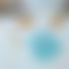 Lingette lavable hippo bleu turquoise exclusif
