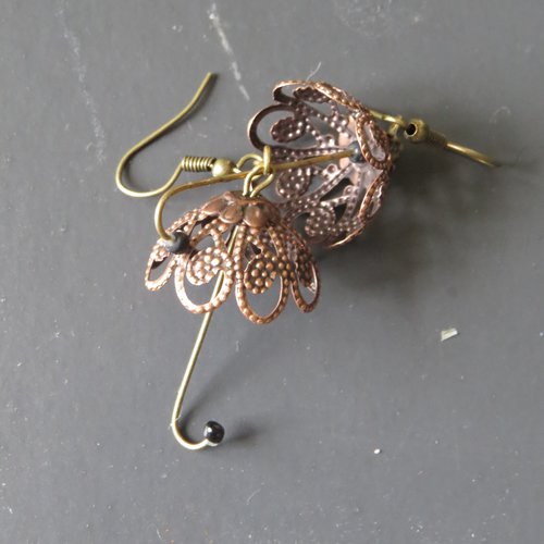 Boucles d'oreilles parapluies métal