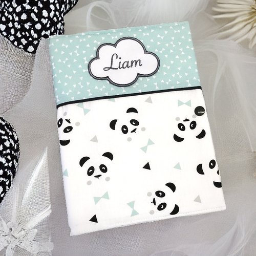 Protège carnet de santé, motif panda