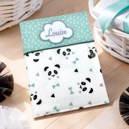 Protège carnet de santé, motif panda