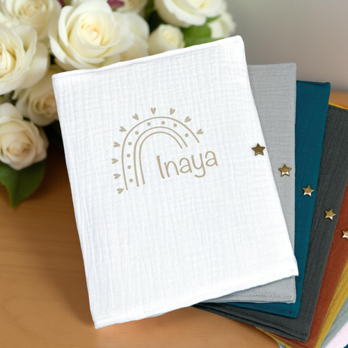 Protège carnet de santé couleur blanc