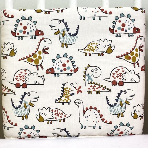 Lot de 8 contours de barreaux pour tour de lit bébé, thème dinosaure et couleurs mixtes