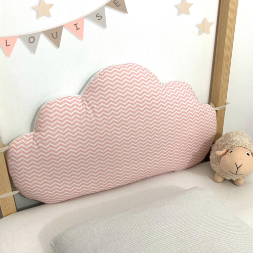 Tête de lit bébé ou enfant en forme de nuage, largeur 60cm