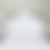 Tête de lit bébé ou enfant en forme de nuage, largeur 60cm, gris et bleu