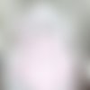 5 coussins nuages pour tour de lit bébé, chaise ou fauteuil, blanc, rose et gris