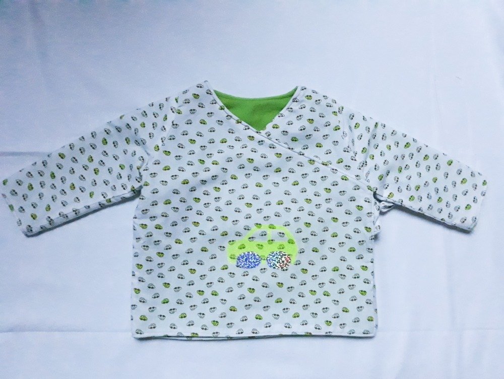 Gilet Cache Cœur Bebe Petites Voitures Vert Et Blanc 3 6 Mois Un Grand Marche