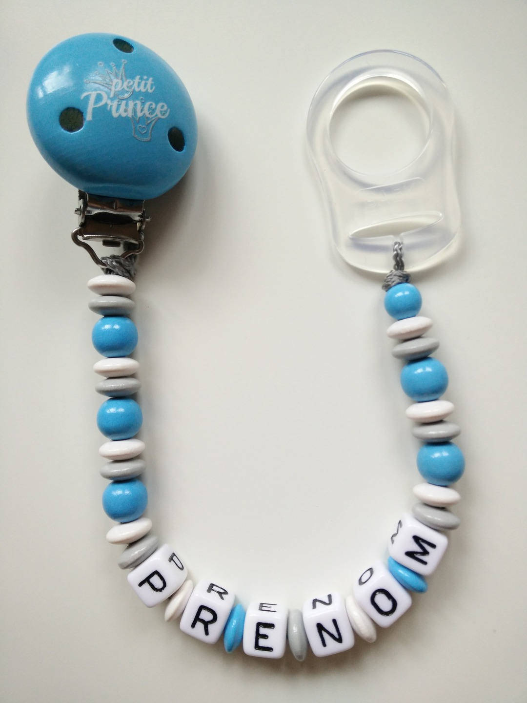 Attache Sucette Bebe Personnalisee Petit Prince Coeur Bleu Sucettes Et Anneaux De Dentition Produits Handmade Centroarco Com