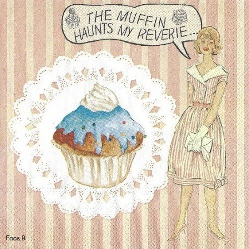 1 serviette en papier cup cake - muffins - ref 211
