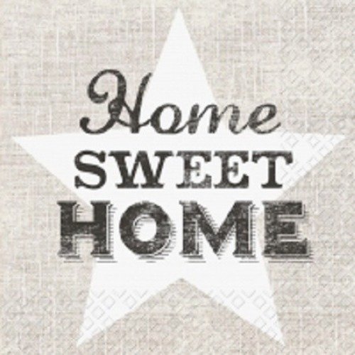 1 serviette en papier home sweet home - ref 272