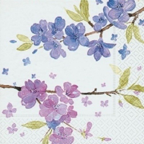 1 serviette en papier fleurs de cerisier - ref 430