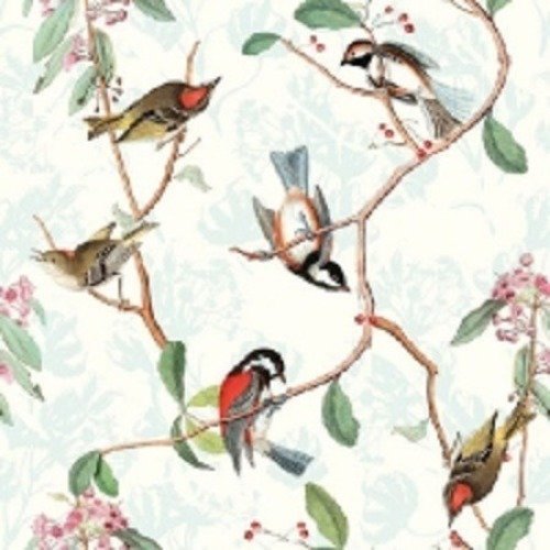 1 serviette en papier oiseaux - ref 491