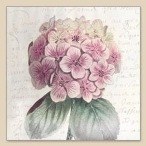 1 serviette en papier hortensias - fleurs - shabby - ref 857