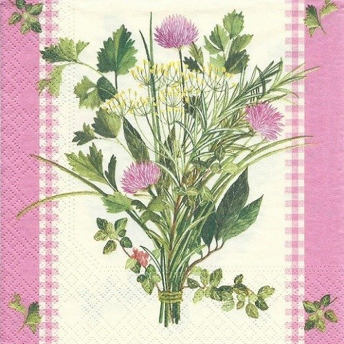 1 serviette en papier fleurs des champs - ref 1345