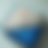 Sortie de bain bébé petits faons en coton éponge bleu - taille naissance/12 mois - personnalisable