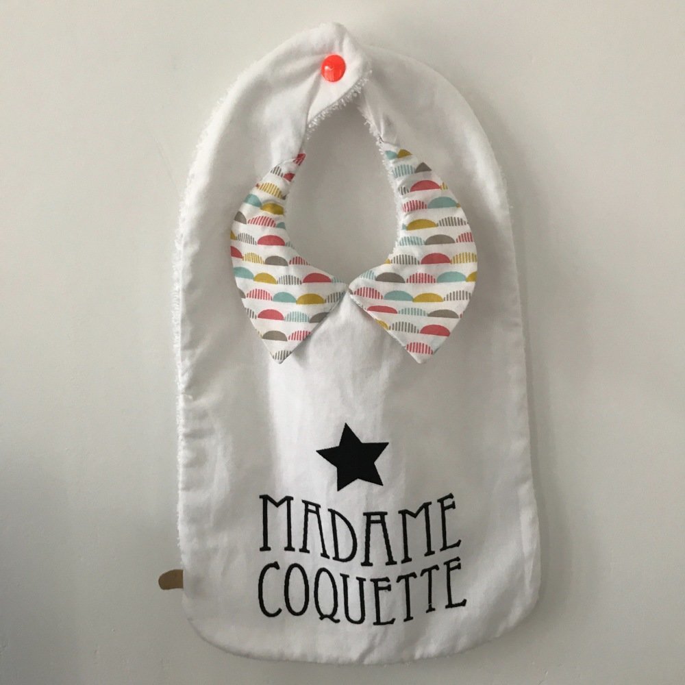 Bavoir Bebe Madame Coquette Avec Col Un Grand Marche