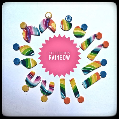 Boucles d’oreilles « rainbow »