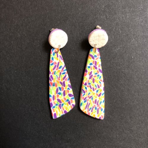 Boucles d’oreilles polymère