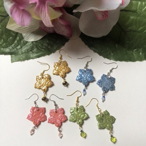 Boucles d’oreilles fleurs de lys