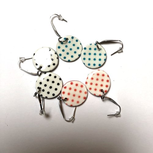 Boucles d’oreilles petits pois