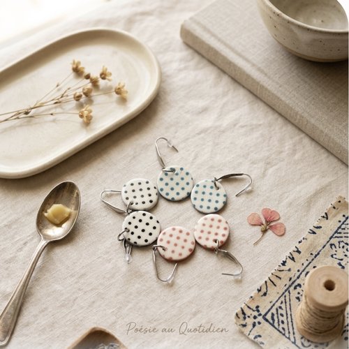 Boucles d’oreilles « petits pois »
