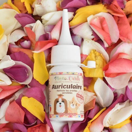 Nettoyant auriculaire naturel pour chiens et chat phytothérapie, oreille