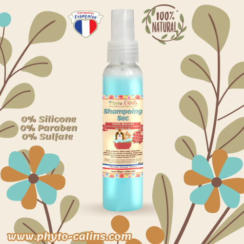 Shampoing sans rinçage, lotion désodorisante 100% nature pour chats et chiens