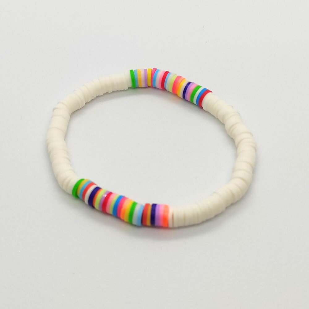 Kit bracelet fil élastique perles jade orangé - Un grand marché
