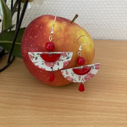 Boucles d'oreilles en papier