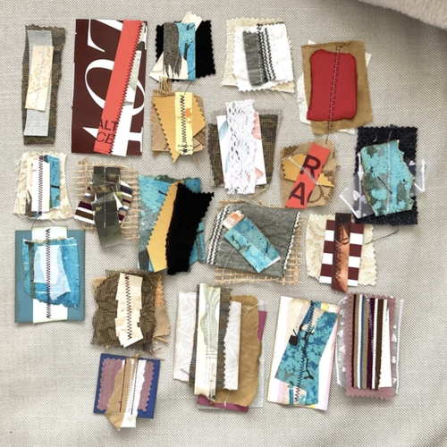 Lot d'embellissements cousus pour journaux indésirables