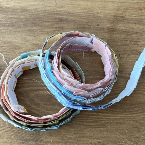 Rubans de papier et tissu