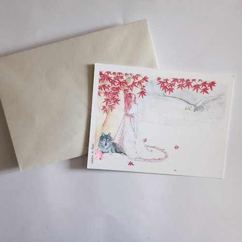 Carte zyma, esprit de l'hiver-