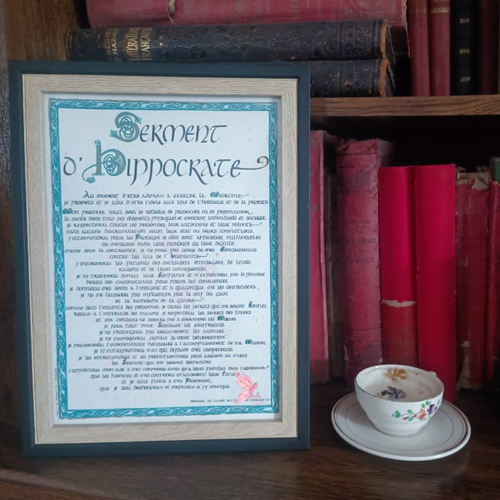 Serment d'hippocrate encadré