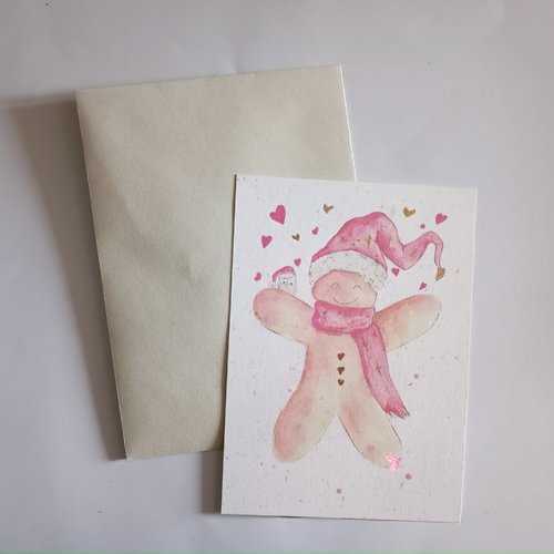 Carte de voeux p'tit biscuit