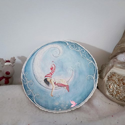 Lot de 5 carte de voeux fée de noël nietly