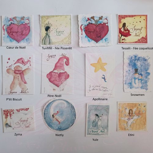 Lot d'étiquettes cadeaux à coller  "joyeux noël"