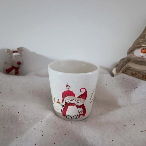 Tasse de noël "famille bonhomme de neige"