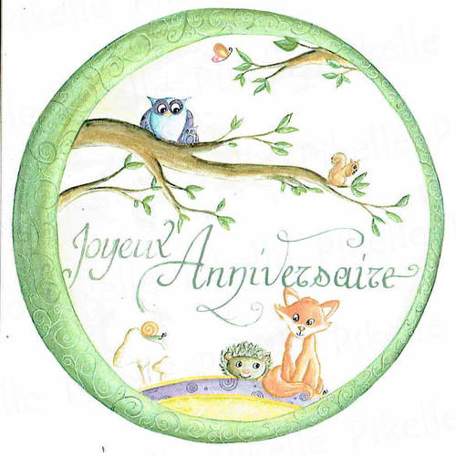 Petite Carte D Anniversaire Foret D Enfance Un Grand Marche