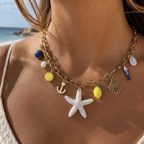 Collier à breloques - 100% inoxydable