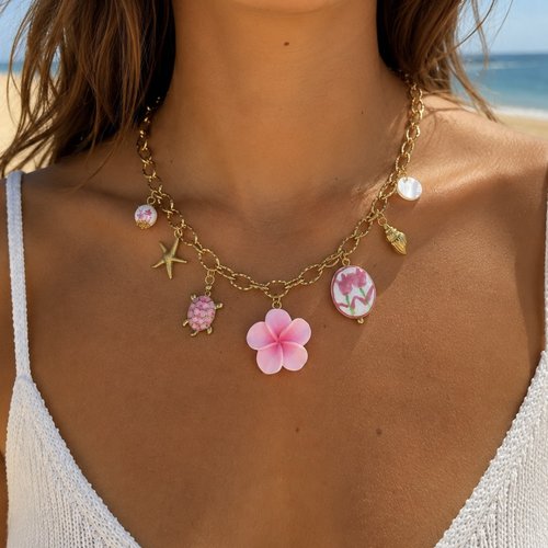 Collier à breloques - 100% inoxydable