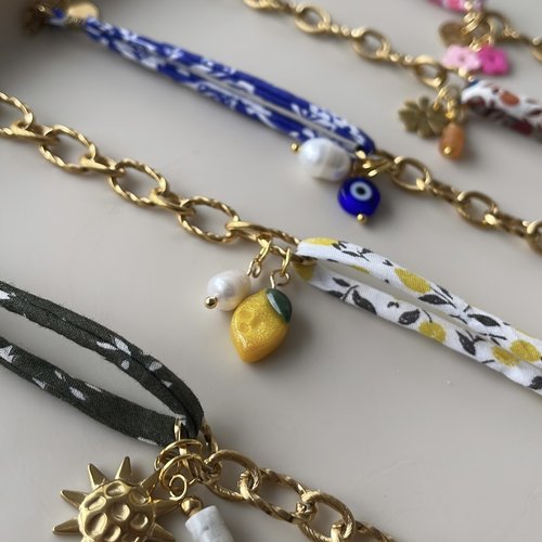 Bracelet à breloques inoxydable