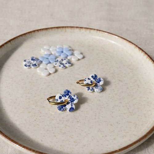 Boucles d’oreilles « pimprenelle »